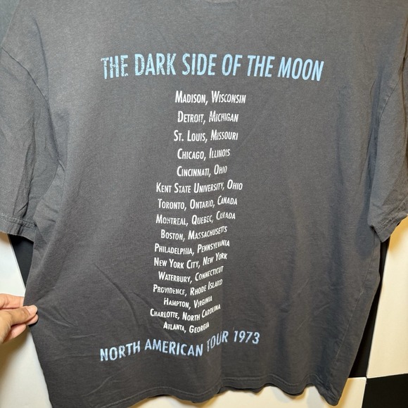 Pink Floyd 1973 Tour H&M Retro Band Tee Women's Size Medium Rock Music VG - Picture 5 of 15